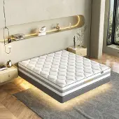 HOMAVO Matras 140x190x25 cm – Pocketveringmatras – 7-Zones – H3/H4 – Oeko-tex – Anti-Allergisch