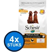 Schesir 4x Hondenvoer Droog - Onderhoud Kleine Rassen - Kip - 800g