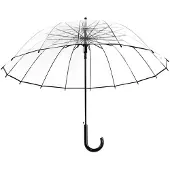 Le Monde du Parapluie Automatische transparante klokparaplu,Doorzichtig