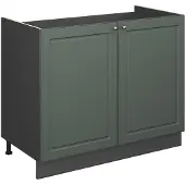 Vicco Wastafelkast Fame-Line Groen-Goud Landhuis/Antraciet 100 cm zonder werkblad, Model 61599