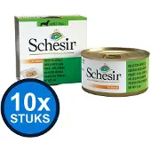 Schesir 10x - Hondenvoer - Natvoer in blik - Saus Kip & Lam - 85g