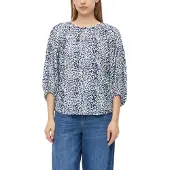 s.Oliver Blouse lichtblauw / donkerblauw / wit