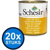 Schesir 20x - Hondenvoer - Gelei in blik - Kip & Pompoen - 285g