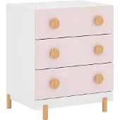 En.casa Kindercommode Vaarentaa met 3 lades 55x41x66 cm roze []