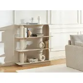 Vente-unique Plank met 3 planken in MDF - Beige LUSORIA