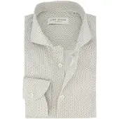 John Miller overhemd beige met stippen