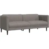 vidaXL Driezitsbank stof taupe