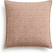 Ancient Wisdom Classic Cushion Cover - Burgundy Squares - 45x45cm