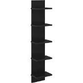 vidaXL Wandplank Zwart eiken 22 x 15 x 100 cm Bewerkt hout