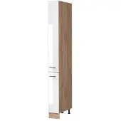 Vicco Apotheekkast Fame-Line Wit Hoogglans/Goudkleurig Eiken 20 cm, Model 61665