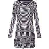 Sassa Nachtjapon Casual Comfort Strepen