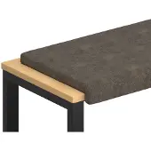 vidaXL Bankkussen Kunstsuède stof Donkergrijs Diepte 35 cm