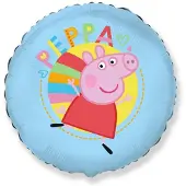 Javoli Peppa Pig Blauwe folieballon 48 cm (WP)