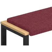 vidaXL Bankkussen Stof Wijnrood Diepte 35 cm