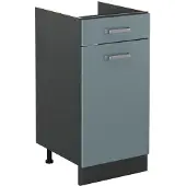 Vicco Keukenonderkast R-Line, Blauw-grijs/Antraciet, 40 cm zonder werkblad