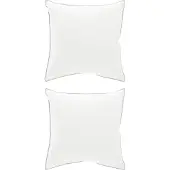 vidaXL Hoofdkussen 2 st 65 x 65 cm Australische Wol Wit