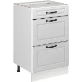 Vicco Keukenonderkast R-Line, Wit landelijk/Wit, 50 cm zonder werkblad