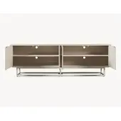 En.casa Commode Boxholm dressoir 180x30x56 cm havermout []