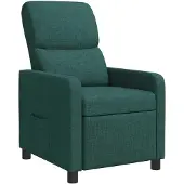 vidaXL Recliner Donkergroen Polyester