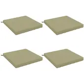 vidaXL Zitkussens SOEST 4 st 100% Polyester Lichtgroen 70 x 70 x 7 cm
