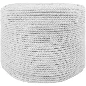 vidaXL Katoenen Touw 8 mm 100 m Wit 100% katoen