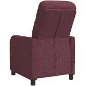 vidaXL Massage Relaxstoel Paars Stof