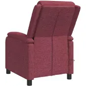 vidaXL Massage Relaxstoel Wijnrood Stof