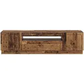 vidaXL LED-TV-kast, gerecycled hout, houtvezel