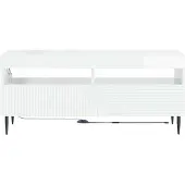 vidaXL LED-TV-kast HAARLEM, 100 x 35 x 43 cm, hoogglans wit