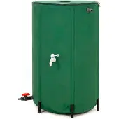 Springos Regenwateropslagvat, inklapbaar, 250 liter. Regenwaterreservoir met kraan, opvangbak