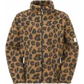 Picture Organic Clothing - Gypsi Zip Fleece Wild Spot Print voor Dames van Gerecycled Polyester - Maat S - Bruin