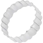 ABOOFAN 5 roestvrijstalen ronde snijmal met tandjes voor DIY koekjes ( )
