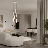 Lyora Hanglamp Diletto goud met wit 7-lichts