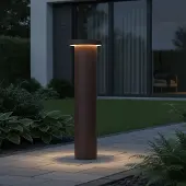 Lyora Moderne padverlichting Bast roestbruin 65cm - 2700K