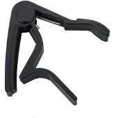 Jojomino Akoestische/elektrische/klassieke aluminium gitaar capo snelwissel sleutelklem, zwart