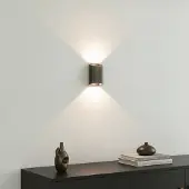 Artdelight Wandlamp Diaz S Donker Brons