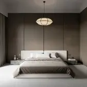Lyora Hanglamp Brera zwart met wit Ø 70cm