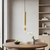 Lyora Design hanglamp Noemi goud met wit Ø 11cm