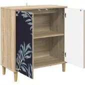 vidaXL Dressoir DOKKUM Sonoma 69 x 33 x 75 cm Bewerkt hout