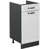 Vicco Keukenonderkast R-Line Wit landelijk/Antraciet 40 cm zonder werkblad, Model 61054