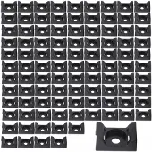 Elektro-Plast Zwarte UV-bestendige kabelbinderschroefklemmen 8,5x13,8mm, 100 stuks