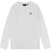 Lyle & Scott Jongens T-shirt met lange mouwen van katoen - Wit