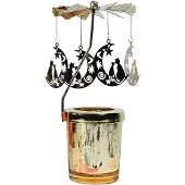 Clayre & Eef Waxinelichthouder Goudkleurig Glas