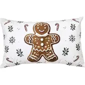 Clayre & Eef Sierkussen Beige Polyester Gingerbread man