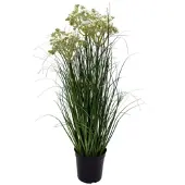 Oosterik Home Agapanthus siergras wit H 50 cm kunstplant