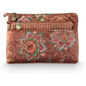 Pip studio Toilettas Set Caryn Cosmetic Bag Combi Mumbai Morning Brown