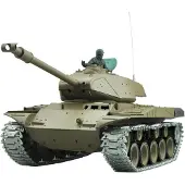 Amewi Walker Bulldog M41 R&S/2,4GHZ metalen rails/metalen versnellingsbak/QC (RTR Gereed voor gebruik)