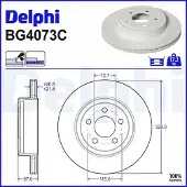 Delphi BG4073C Remschijf