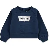 Levi's Kids Sweatshirt 'FLORAL BATWING' navy / lichtblauw / oranje / wolwit