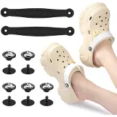 INF Zwarte PVC Hielbandjes voor Klompen - Anti-Slip Black 38